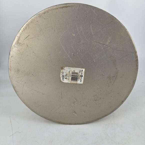 Ceramic Trash Garbage Can 10" Round Gold Brown Ribbed Floral Rustic Asian MCM - Picture 5 of 13